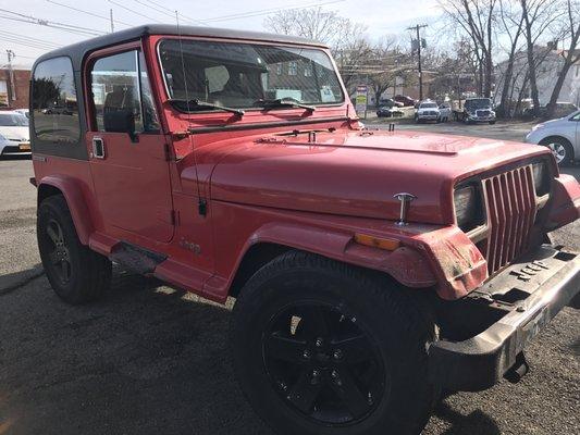 Jeep CJ prior to restoration.