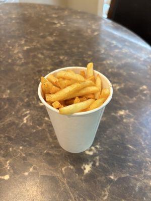 Fries with cajun seasoning