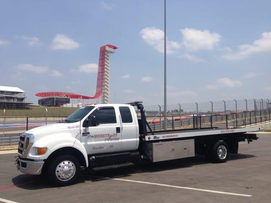 In the paddock area of the Circuit Of The Americas, one todays best tracks in the world!
 www.towingsanantoniotx.com