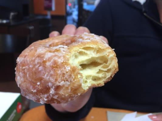 The layers of the croissant donut are very flakey!