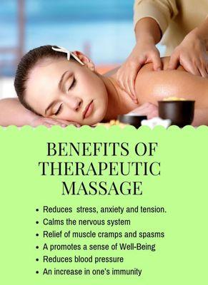 Benefits of therapeutic massage