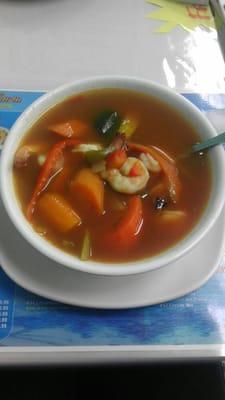 Shrimp soup (Caldo de Camarones)... Delicious!