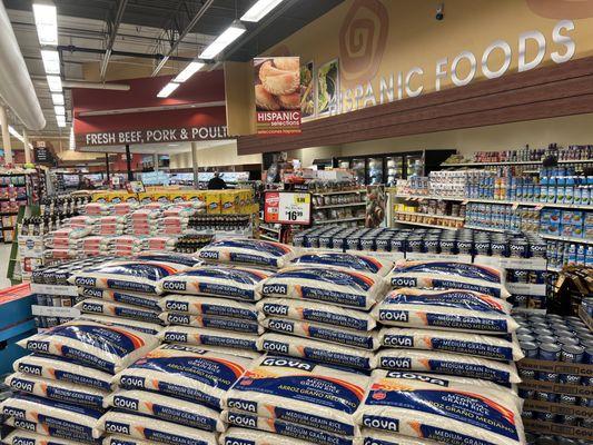 Plenty of Hispanic foods.