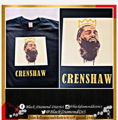 Custom Nipsey Hussle Crenshaw T-shirt