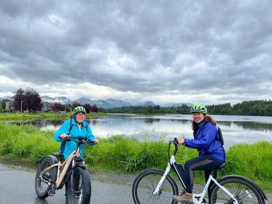 Ebiking gorgeous trails in Anchorage