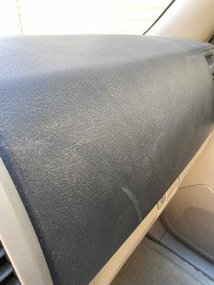 Dust on dashboard