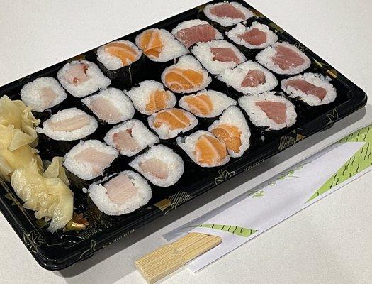 Maki Trio : Yellowtail, Salmon, Tuna $13.85 (Mar 2021)