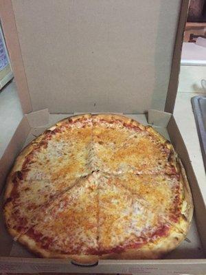 Plain large pie from pizza brothers