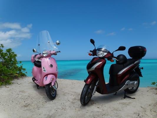 Scooters make for perfect island sightseeing