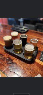 Flight of beer - loved the amber!!