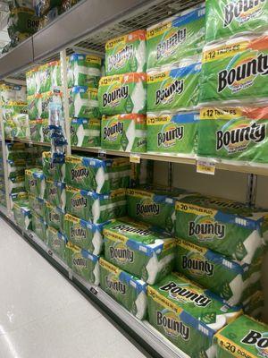 Apparently no more singles of paper towels...