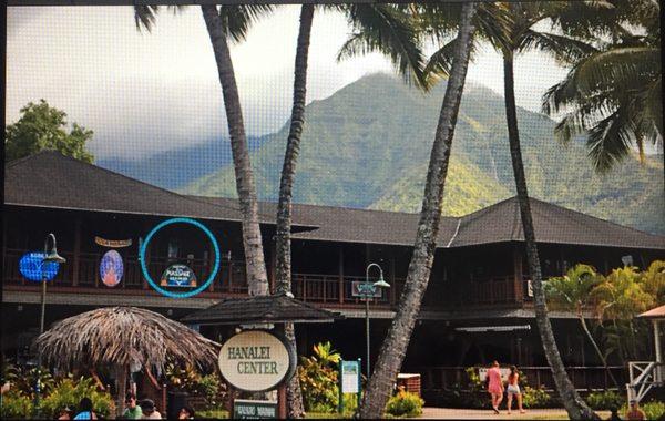 We are located in Hanalei Town, at the beautiful Hanalei Center upstairs