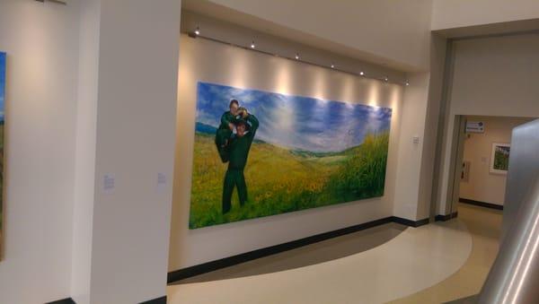 Painting in the main lobby