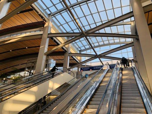 Big airport with natural light