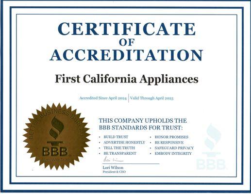 First California Appliances