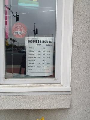 Store hours