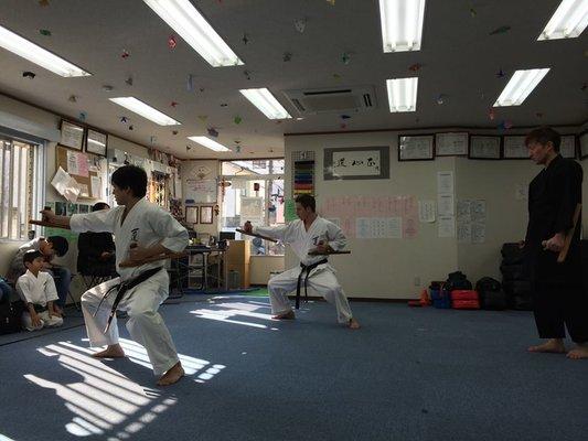 Sensei Shane training in Japan