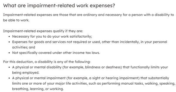 A physical or mental disability such as a sight or hearing impairment that limits one or more of your major life activities such as working.