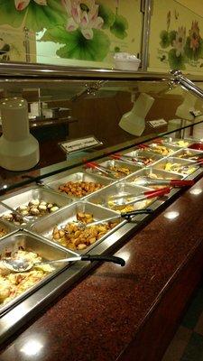 Second row of the buffet selection.