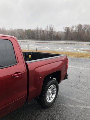 Before mud flaps, steps and tonneau cover