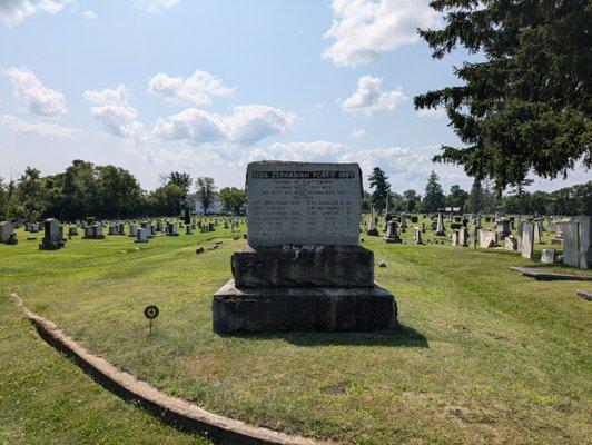 Founder of Plattsburgh at Riverside Cemetery, Plattsburgh