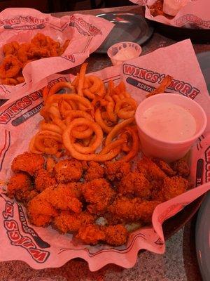 Buffalo Bites (with lemon pepper) and fries