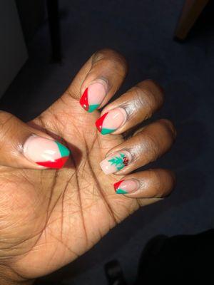 These are a week old but still love my Christmas nails!