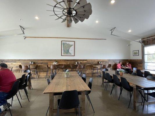 Dining area indoors.