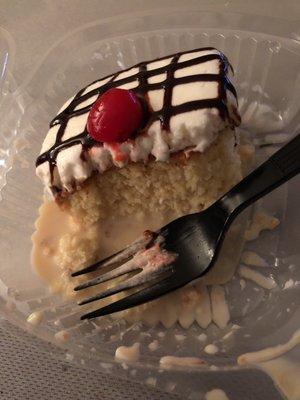 Tres leeches cake was super sweet but yummy if you share the guilt