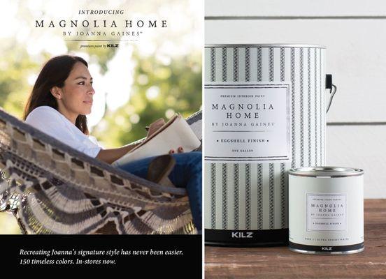 Magnolia Home Paint by Joanna Gaines. Come in and select your colors!