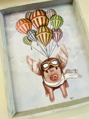 Playful decor - Aviator Pig