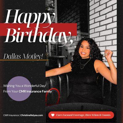 Happy Birthday to our outstanding Customer Service Representative, Dallas Motely!  Your dedication and hard work shine thro...