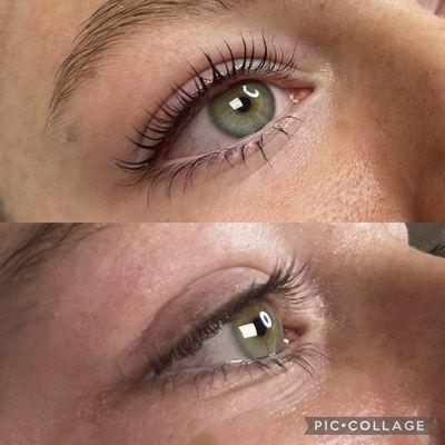 Lash lift and tint