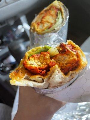 Spicy Chicken Kabob Wrap