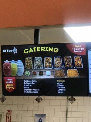 Menu billboard