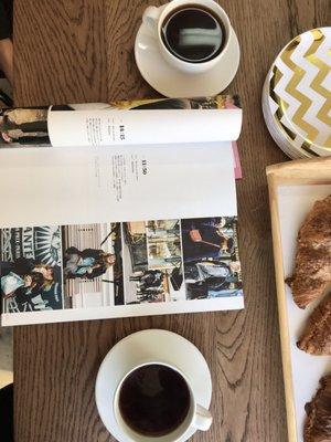 Coffee and Japanese fashion mags!