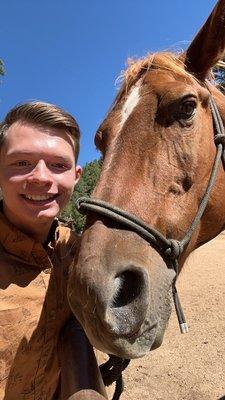 Brandon and JJ the horse