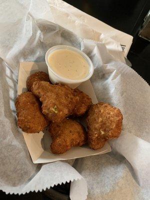 Broccoli cheese bites.