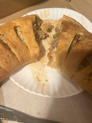 Philly Steak Stromboli (Works)