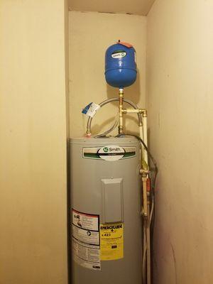 Hot water heater installation