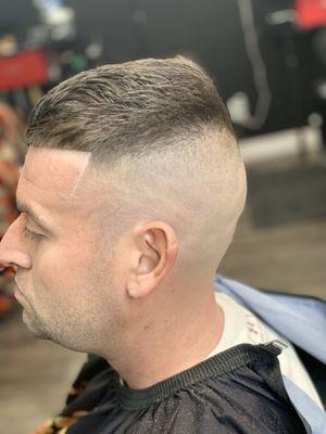 High razor fade