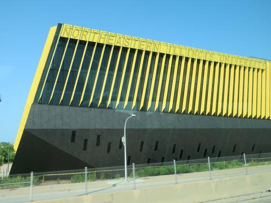 An eye catching building right off of the Kennedy Expressway.