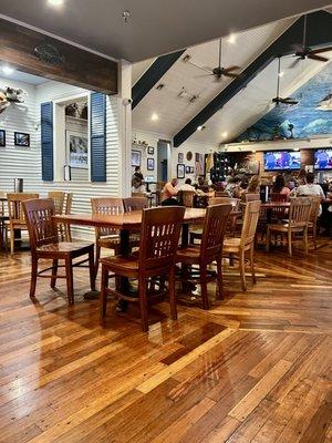 Indoor dining area at Trout Street Bar & Grill