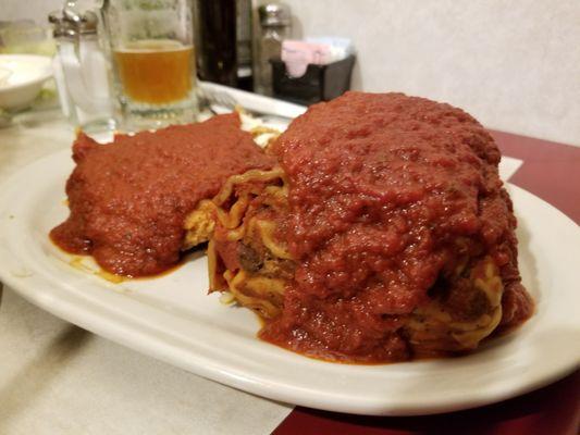 Chicken parm and lasagna