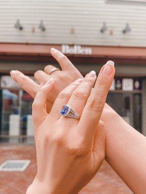 Blue Cambolite Ring