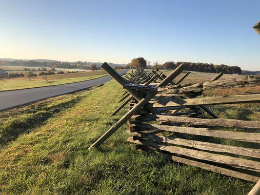 Fence line by eternal flame monument