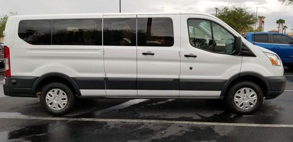 Our 15 passenger van rental.