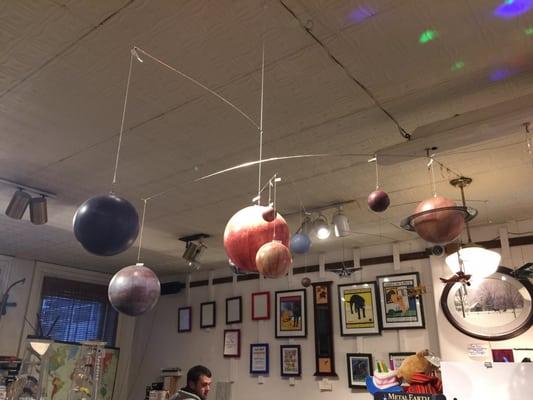 Display of planets.