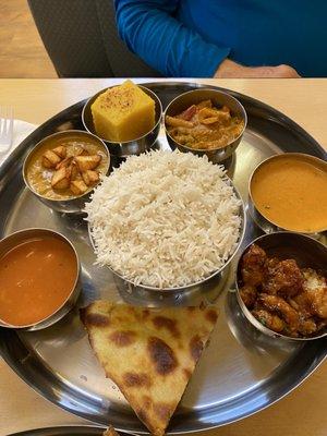 Vegetable Thali plate