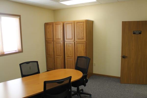 Private consultation rooms for insurance adjusters and customers